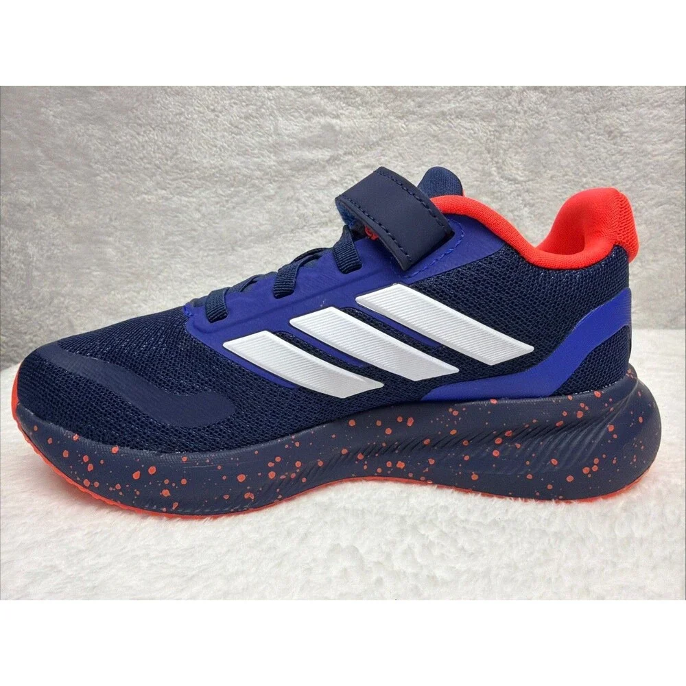 Adidas Runfalcon 5 Kids Size 12 Black Blue Red Running Sneakers